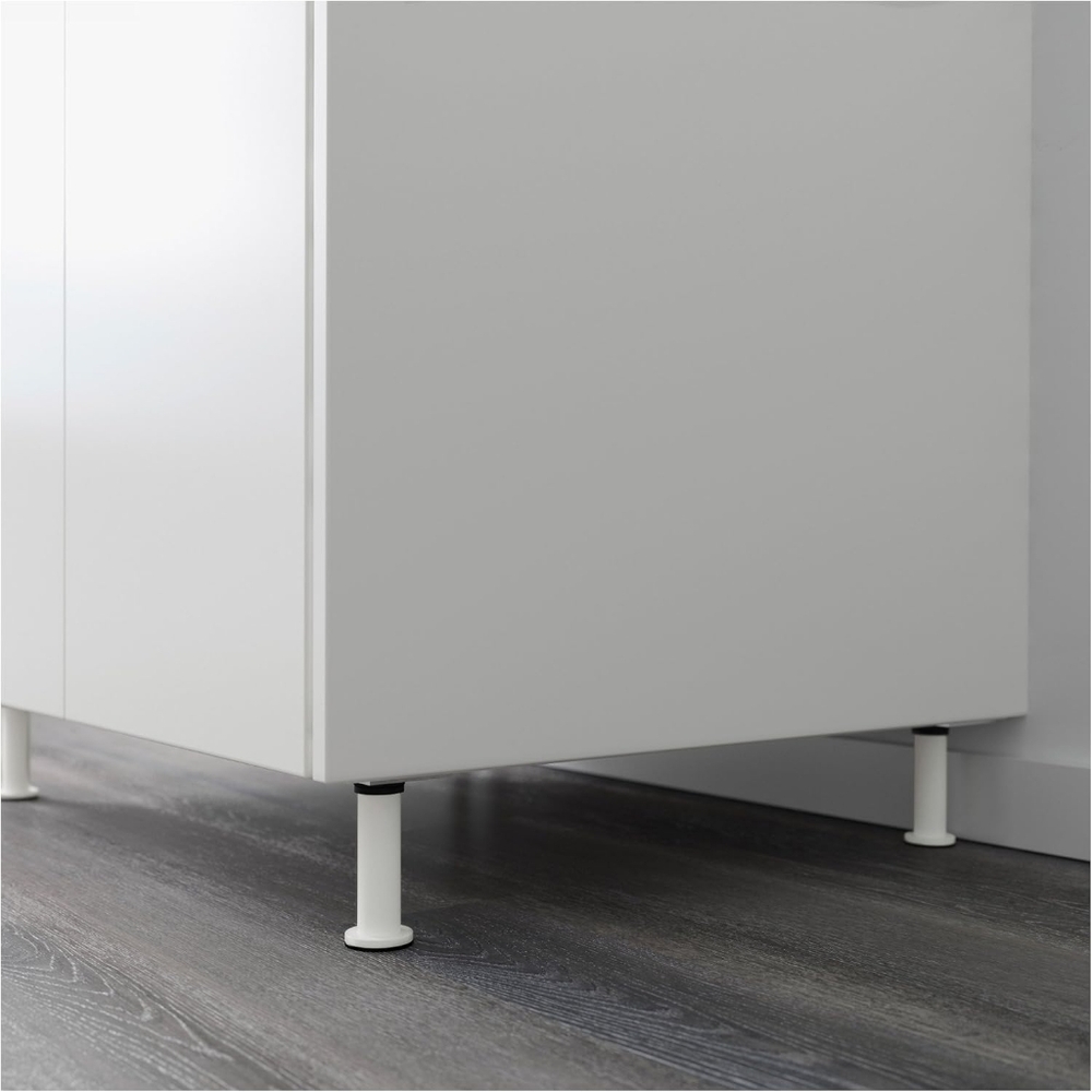 IKEA CAPITA Steel Legs, White, 4-Pieces